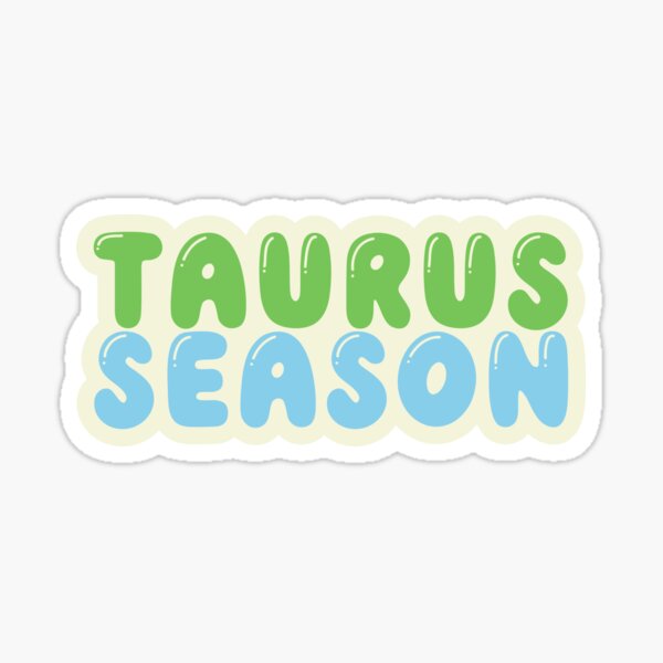 Item preview, Taurus Season - Bubble Font designed and sold by taffy-lemonade.