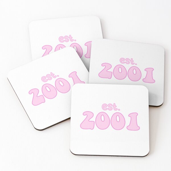 Item preview, Est 2001 sticker pink designed and sold by harriiiboo.