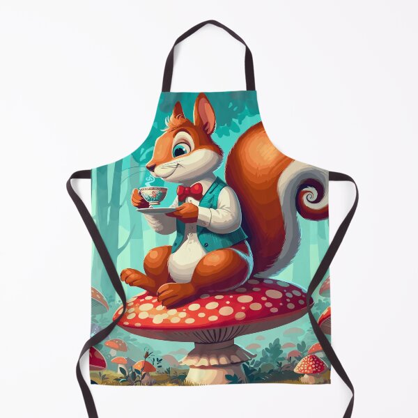 Item preview, Tea-Time Whimsy: Old-Style Cartoon Squirrel designed and sold by Dicoart.