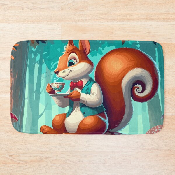 Item preview, Tea-Time Whimsy: Old-Style Cartoon Squirrel designed and sold by Dicoart.