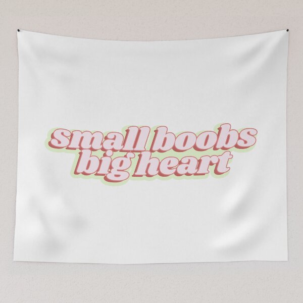 Item preview, small boobs big heart bubble words designed and sold by Kaylagwill.