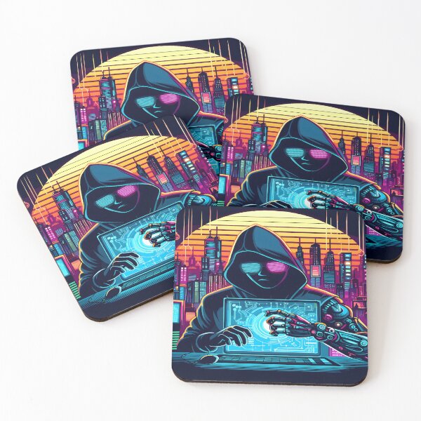 Item preview, Anime Hacker Boy Futuristic Desk Mat Aesthetic designed and sold by KitonicTees.