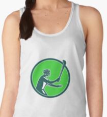 Hurling Player Icon Retro Women's Tank Top
