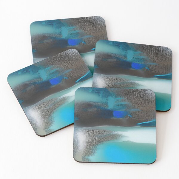 Item preview, Mystical Water Abstract Painting designed and sold by KiwiArtistDK.