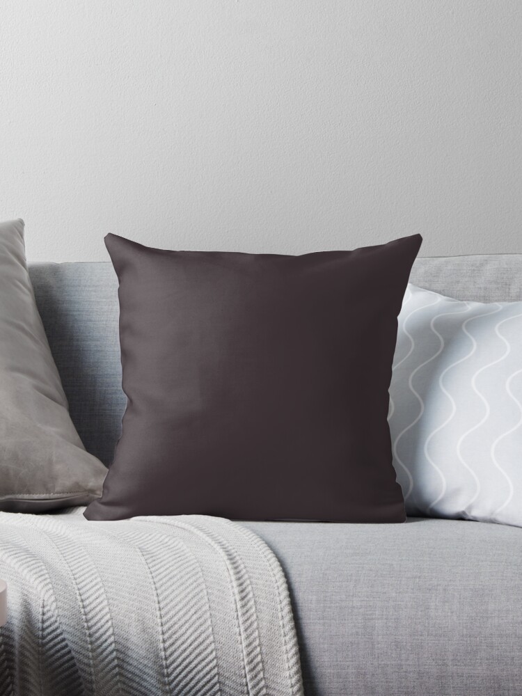 Solid Charcoal Gray Accent Pillows