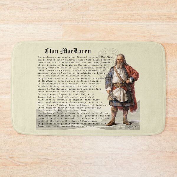 Item preview, MacLaren Scottish Clan History  designed and sold by BagTown Clans.