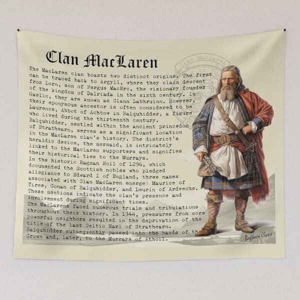 Item preview, MacLaren Scottish Clan History  designed and sold by BagTown Clans.