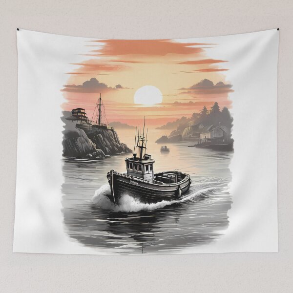 Item preview, Early Morning Fishing designed and sold by BajanTees.