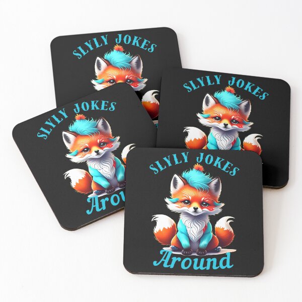 Item preview, Slyly Jokes Around. fox face designed and sold by FoxVibes.