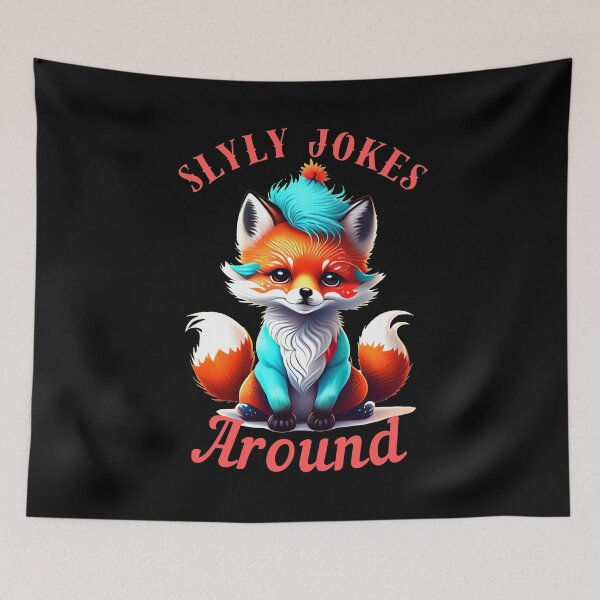 Item preview, Slyly Jokes Around. fox head designed and sold by FoxVibes.