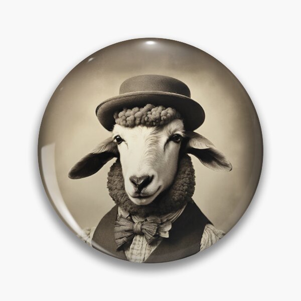 Item preview, Sheep Portrait Victorian Artistic Gift Fashion Animal  designed and sold by popanato.