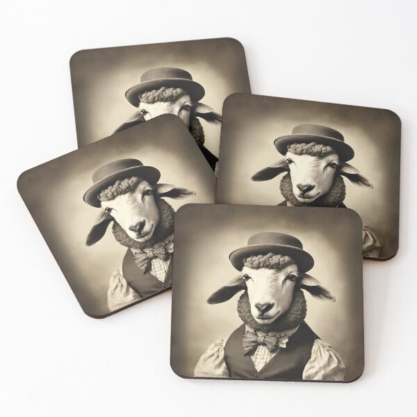 Item preview, Sheep Portrait Victorian Artistic Gift Fashion Animal  designed and sold by popanato.