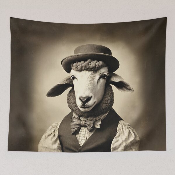 Item preview, Sheep Portrait Victorian Artistic Gift Fashion Animal  designed and sold by popanato.