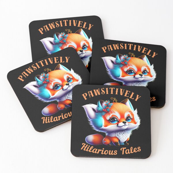 Item preview, Pawsitively Hilarious Tales. fox portrait designed and sold by FoxVibes.
