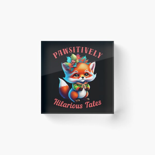Item preview, Pawsitively Hilarious Tales. retro fox designed and sold by FoxVibes.