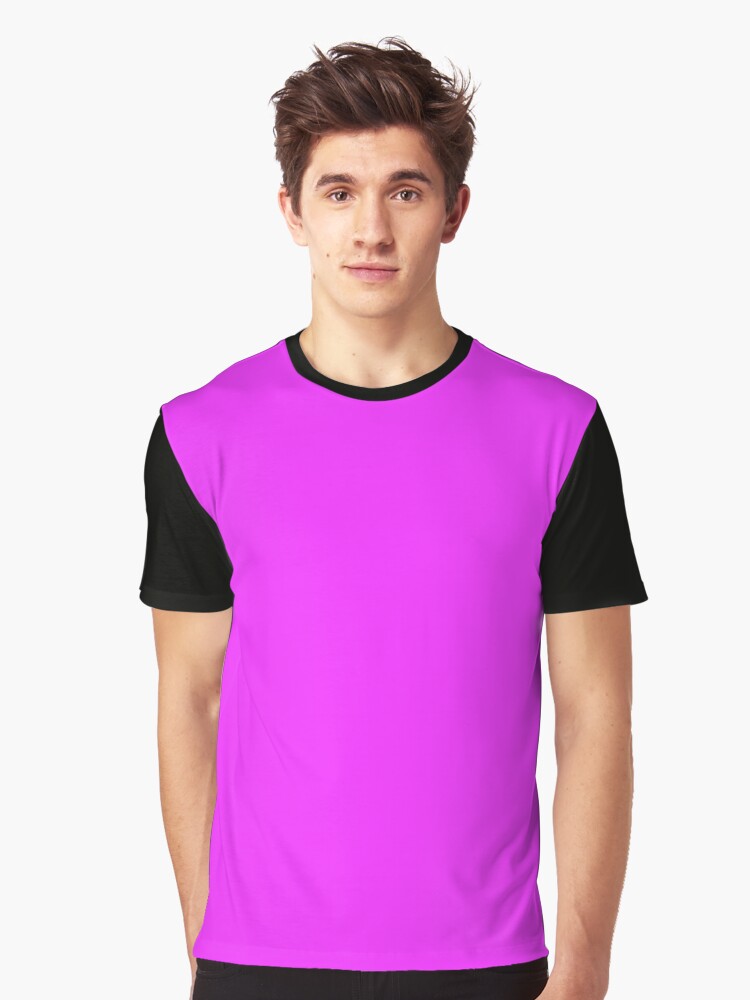 Solid Bright Neon Pink Color" T-shirt for by cheapest | Redbubble | neon pink graphic t-shirts - neon graphic t-shirts - pink graphic t-shirts