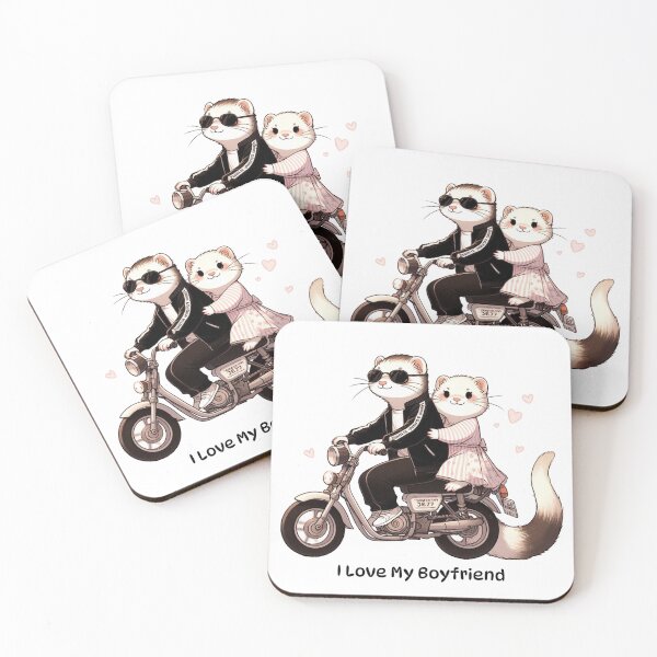 Item preview, I Love My Boyfriend Ferret designed and sold by LemuellTrends.