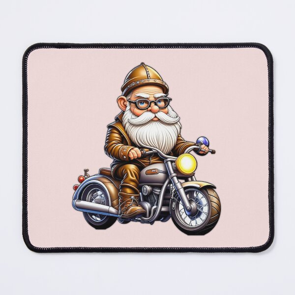 Item preview, Biker Gnome in a hurry to be Cute designed and sold by AnalajiaDesigns.