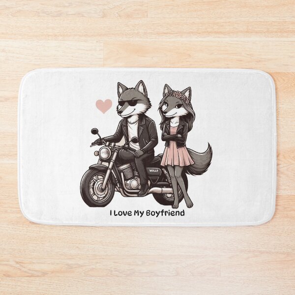 Item preview, I Love My Boyfriend Wolf designed and sold by LemuellTrends.