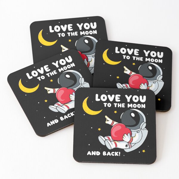 Item preview, Love you to the moon and back (on dark colors) designed and sold by messy-nessie.