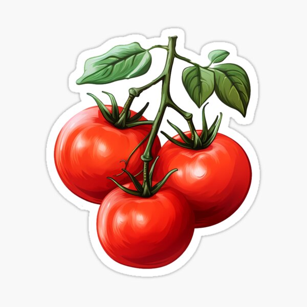Item preview, Tomaten am Rebstock - Bauernmarkt designed and sold by Weirdanya.