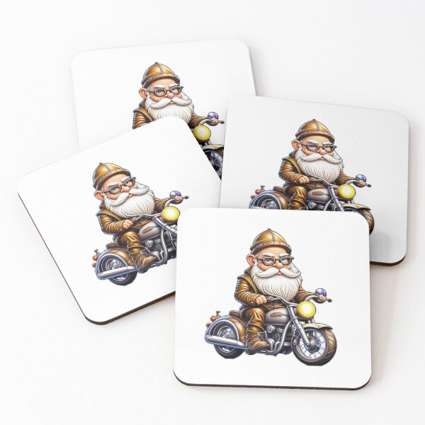 Item preview, Biker Gnome in a hurry to be Cute designed and sold by AnalajiaDesigns.