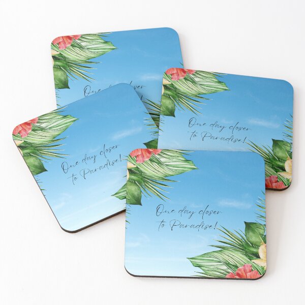 Item preview, Tropical Flowers, One day closer to Paradise! designed and sold by GiftableGems.