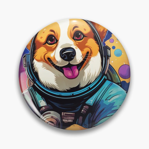 Item preview, Corgi in a spacesuit, Astro Dog, Corgi Dog, Dog in Space designed and sold by thecrazyones.
