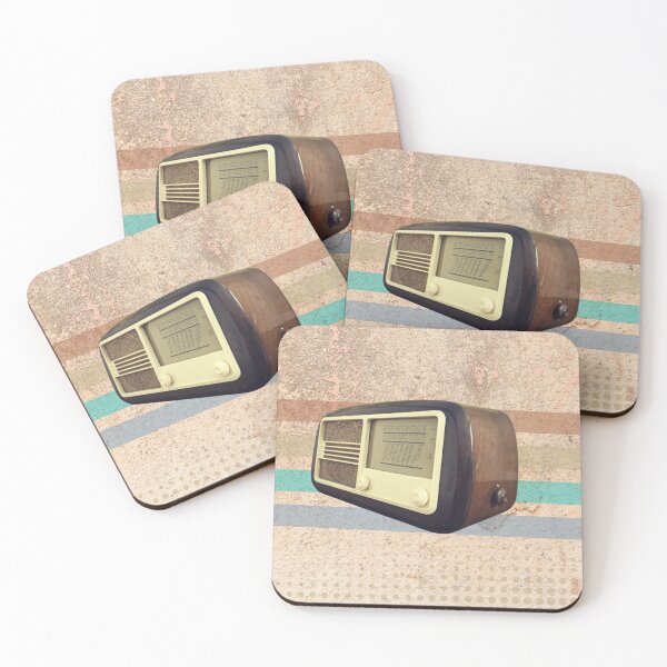 Item preview, Simplestic Vintage Radio on Stripes  designed and sold by simplestic.