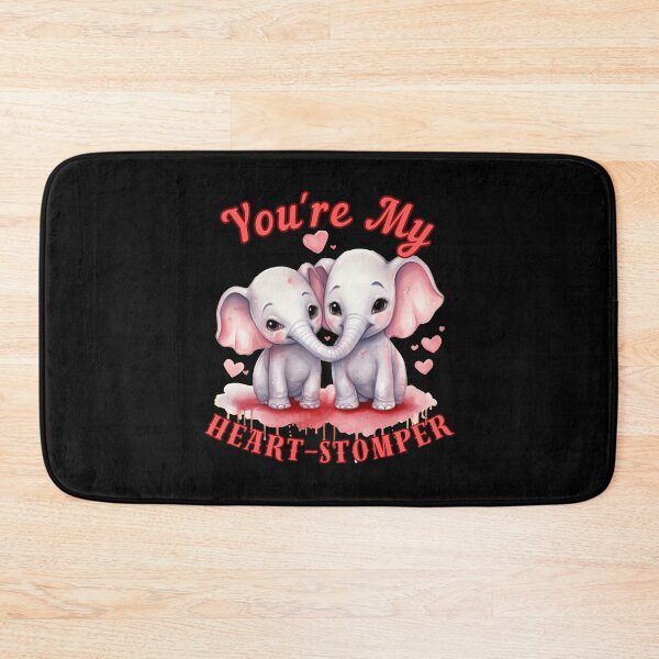 Item preview, You're My Heart-Stomper. colorful elephant designed and sold by ElephantVibes.