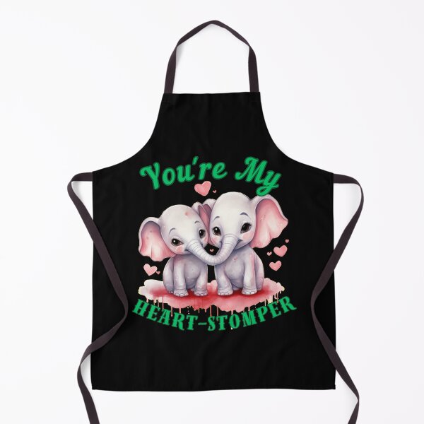 Item preview, You're My Heart-Stomper. elephant portrait designed and sold by ElephantVibes.