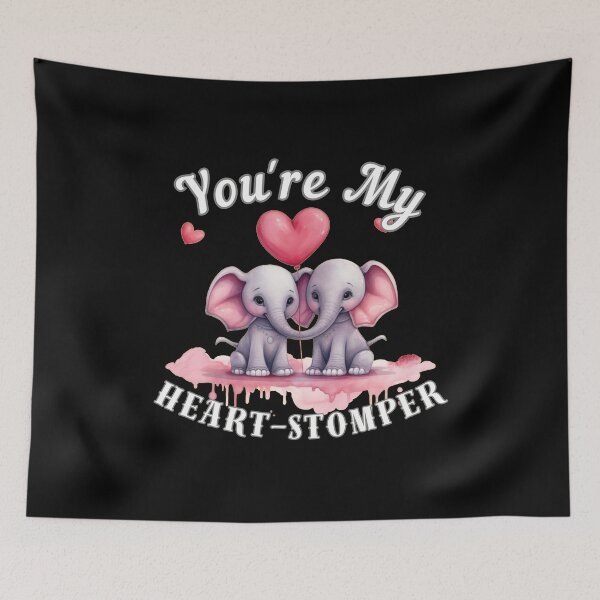 Item preview, You're My Heart-Stomper. surreal elephant designed and sold by ElephantVibes.