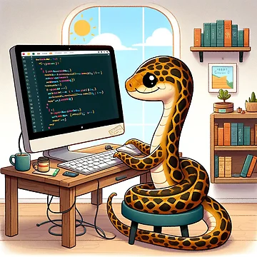 Artwork thumbnail, Adorable Python Learning to Code by Mugs and Shirts
