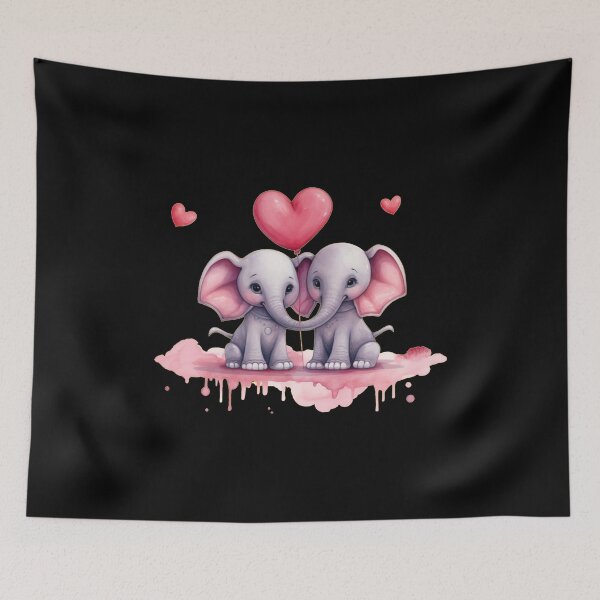 Item preview, Valentine Elephant designed and sold by ElephantVibes.