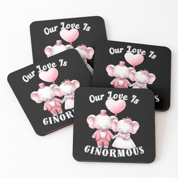 Item preview, Our Love Is Ginormous designed and sold by ElephantVibes.