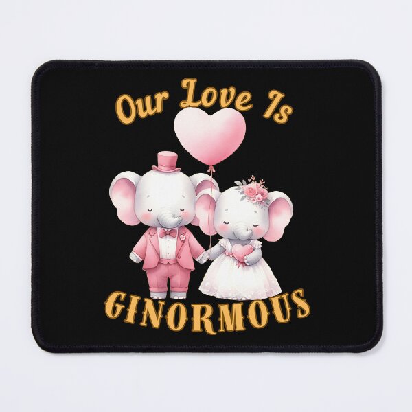 Item preview, Our Love Is Ginormous. elephant lover designed and sold by ElephantVibes.