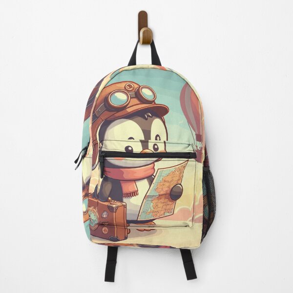 Item preview, Penguin Explorer's Flight: Retro Aviator Charm designed and sold by Dicoart.