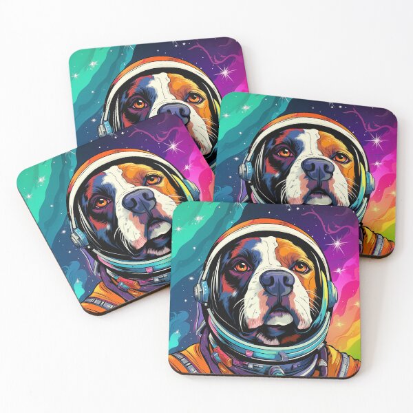 Item preview, Dog in a spacesuit, Space dog, dog in astronaut suit, astro suit dog, astrodog designed and sold by thecrazyones.