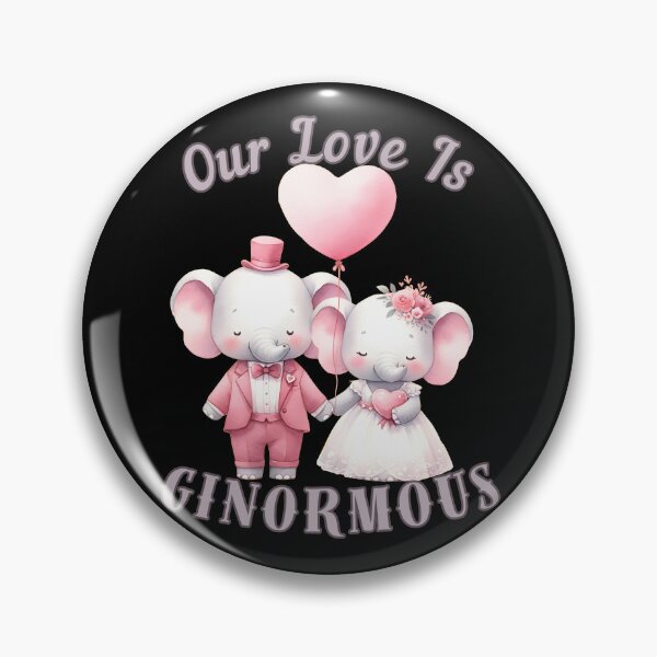 Item preview, Our Love Is Ginormous. elephant face designed and sold by ElephantVibes.