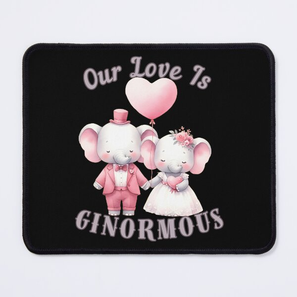 Item preview, Our Love Is Ginormous. elephant face designed and sold by ElephantVibes.