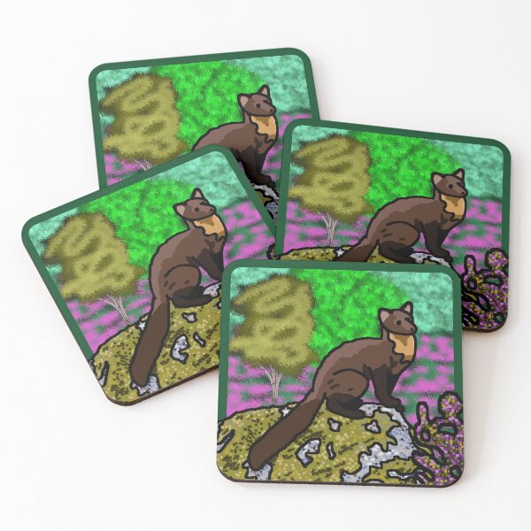 Item preview, Pine Marten in Heather designed and sold by EMStantonDesign.