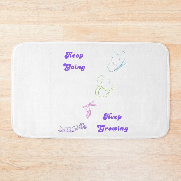 Item preview, Keep Going Keep Growing - Butterfly Growth - White designed and sold by MadeByJadex.