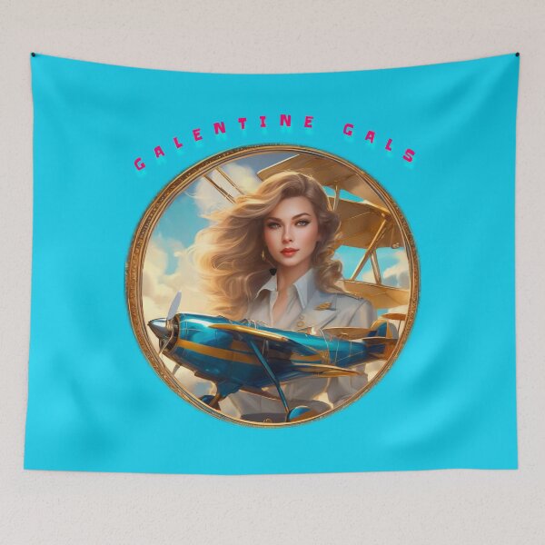 Item preview, Happy galentine gal pilot designed and sold by sailorsam1805.