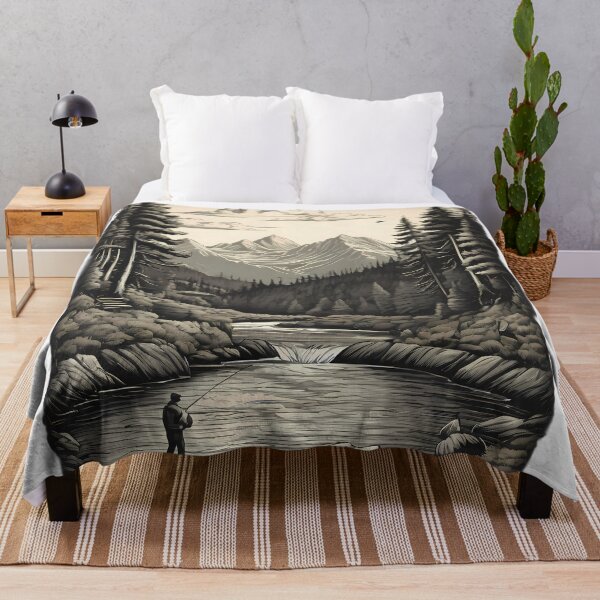 Item preview, Early Morning Fishing In The Mountains designed and sold by BajanTees.