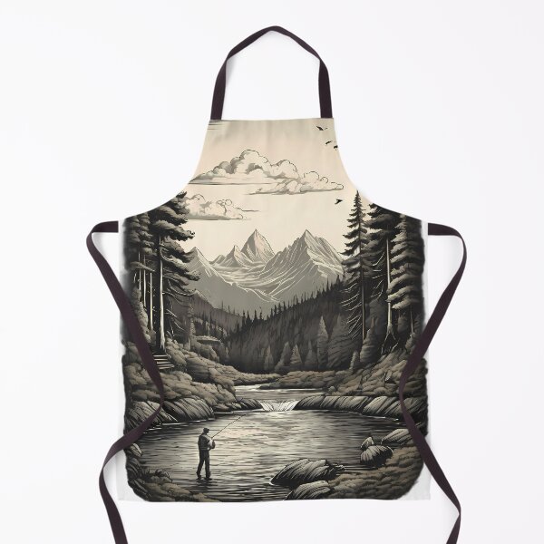 Item preview, Early Morning Fishing In The Mountains designed and sold by BajanTees.