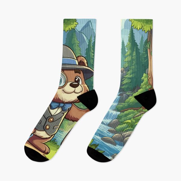 Item preview, Charming Forest Explorer: Animated Bear Fantasy designed and sold by Dicoart.