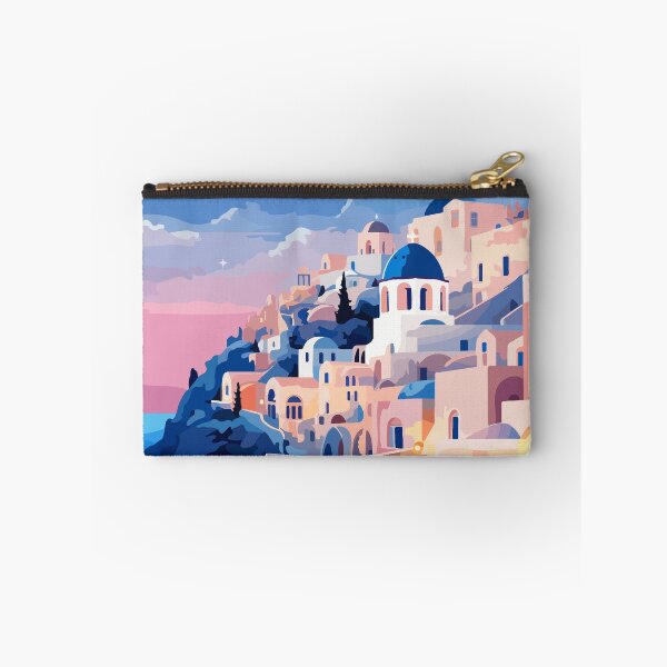 Item preview, Santorini Greece Pastel Evening Illustration Art designed and sold by LVTFCOarts.