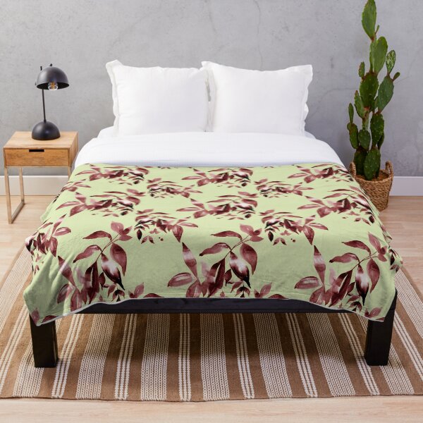 Item preview, Helena – Maroon on Pistachio designed and sold by Elizabeth Becker.