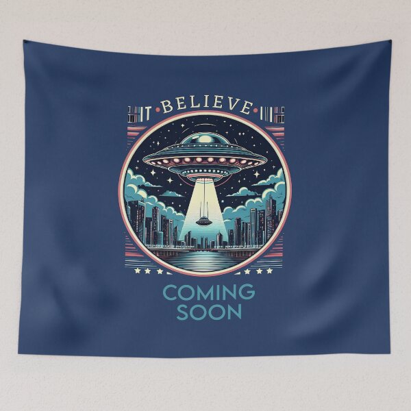 Item preview, UFO, Believe, Retro, Vintage designed and sold by Wallisart.