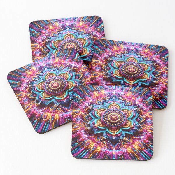 Item preview, Neon Colors Flower Abstract Design designed and sold by Alessei.